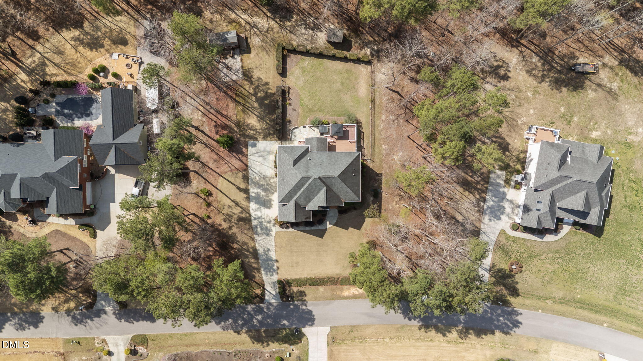 1405 Wakefield Farm Road Zebulon, NC 27597 - Photo 10 of 64 an aerial view of residential houses with outdoor space