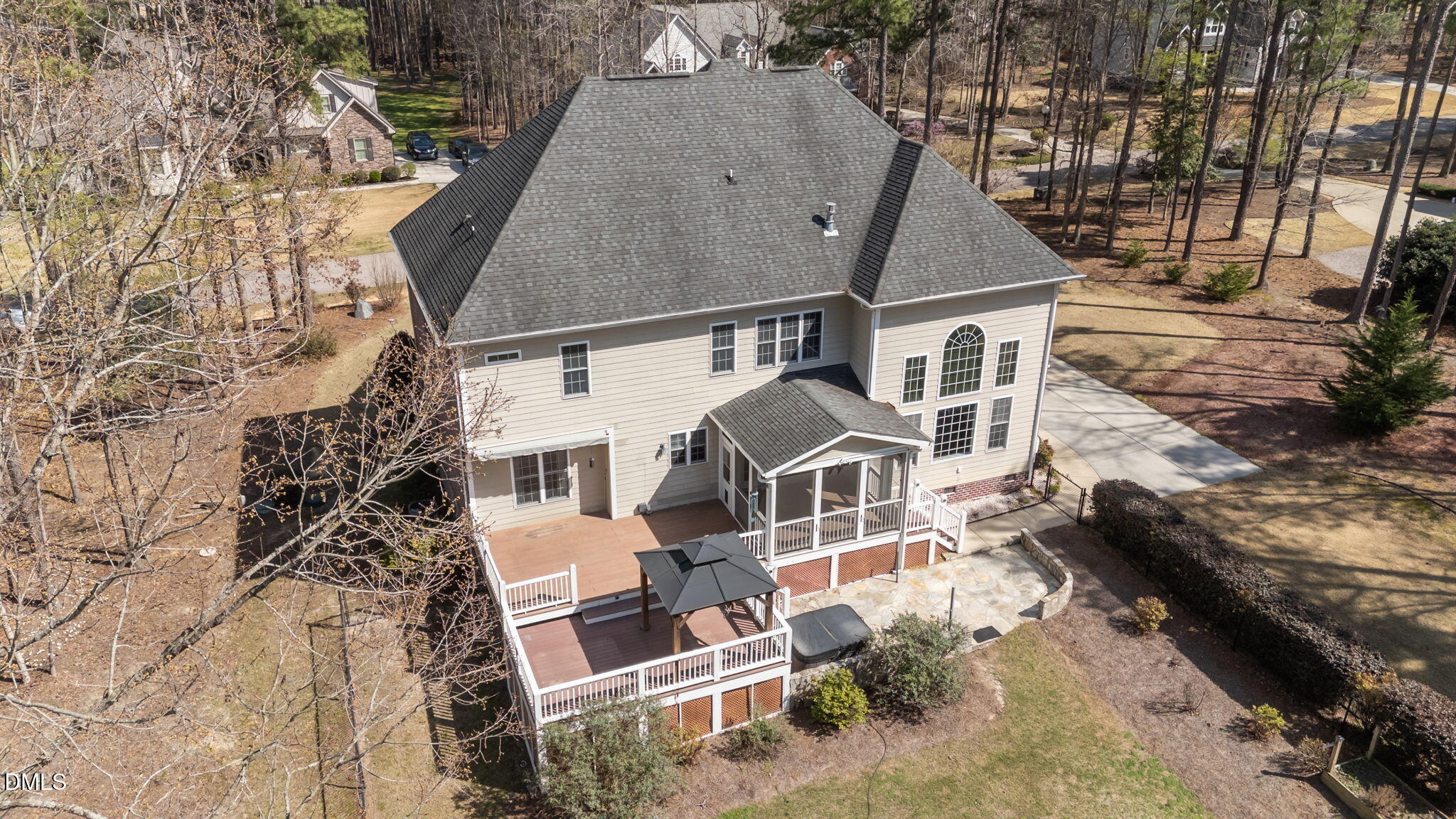 1405 Wakefield Farm Road Zebulon, NC 27597 - Photo 17 of 64 an aerial view of a house with a yard