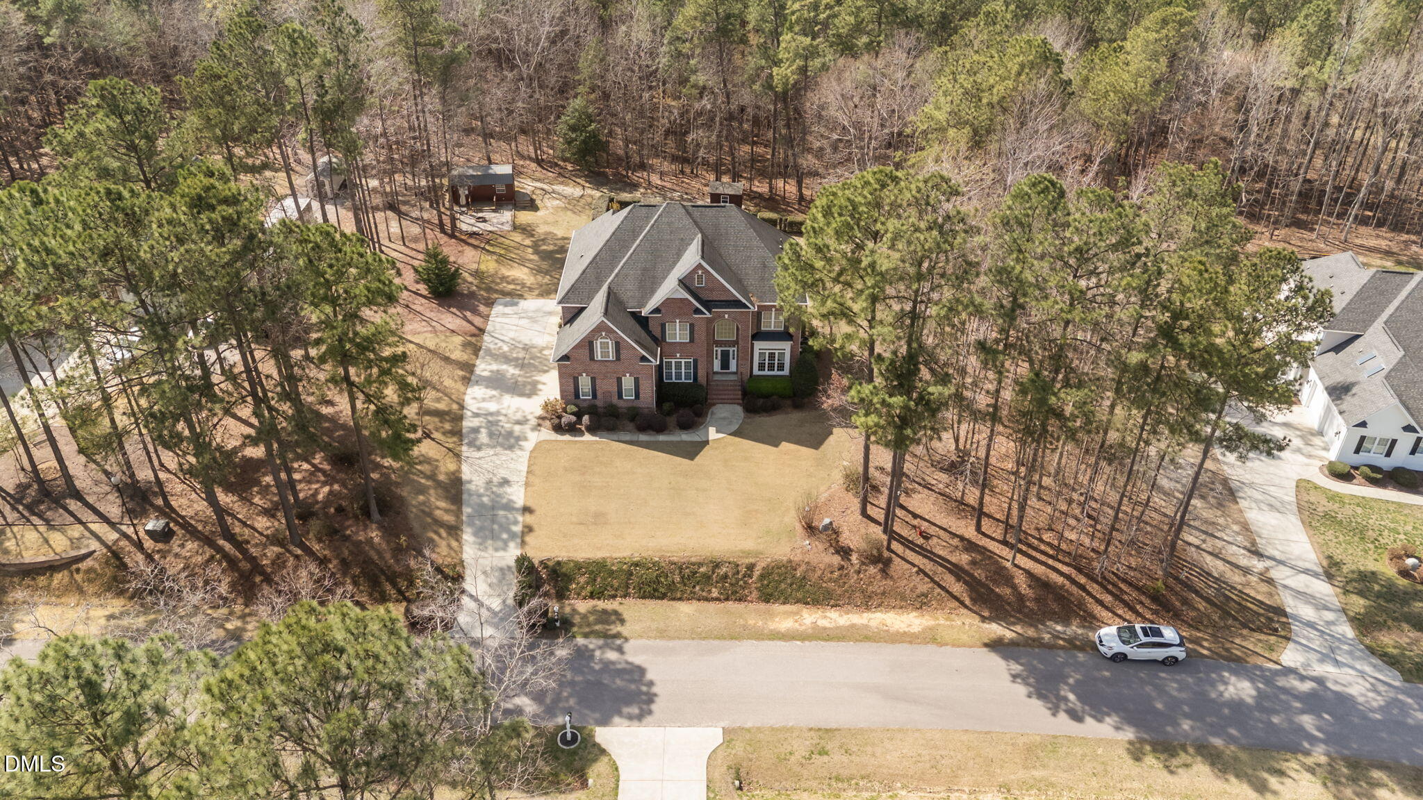 1405 Wakefield Farm Road Zebulon, NC 27597 - Photo 8 of 64 an aerial view of a house with a yard