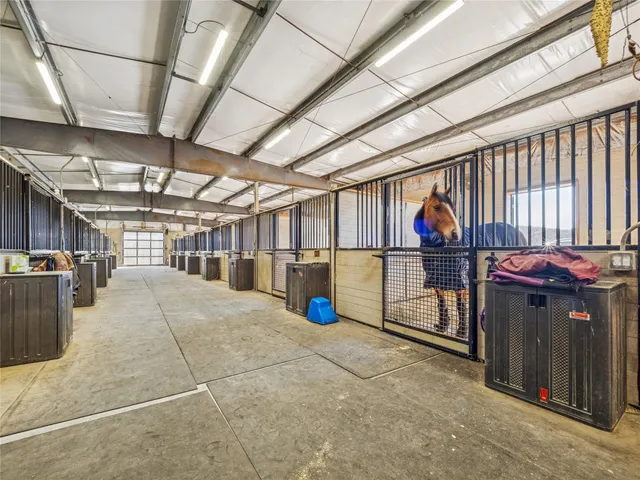 a view of a storage room