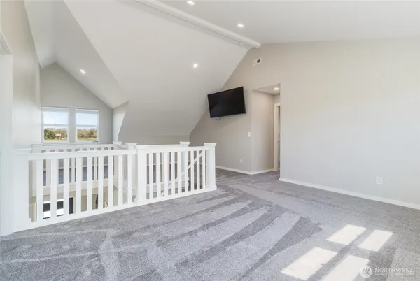 a view of a livingroom with a tv