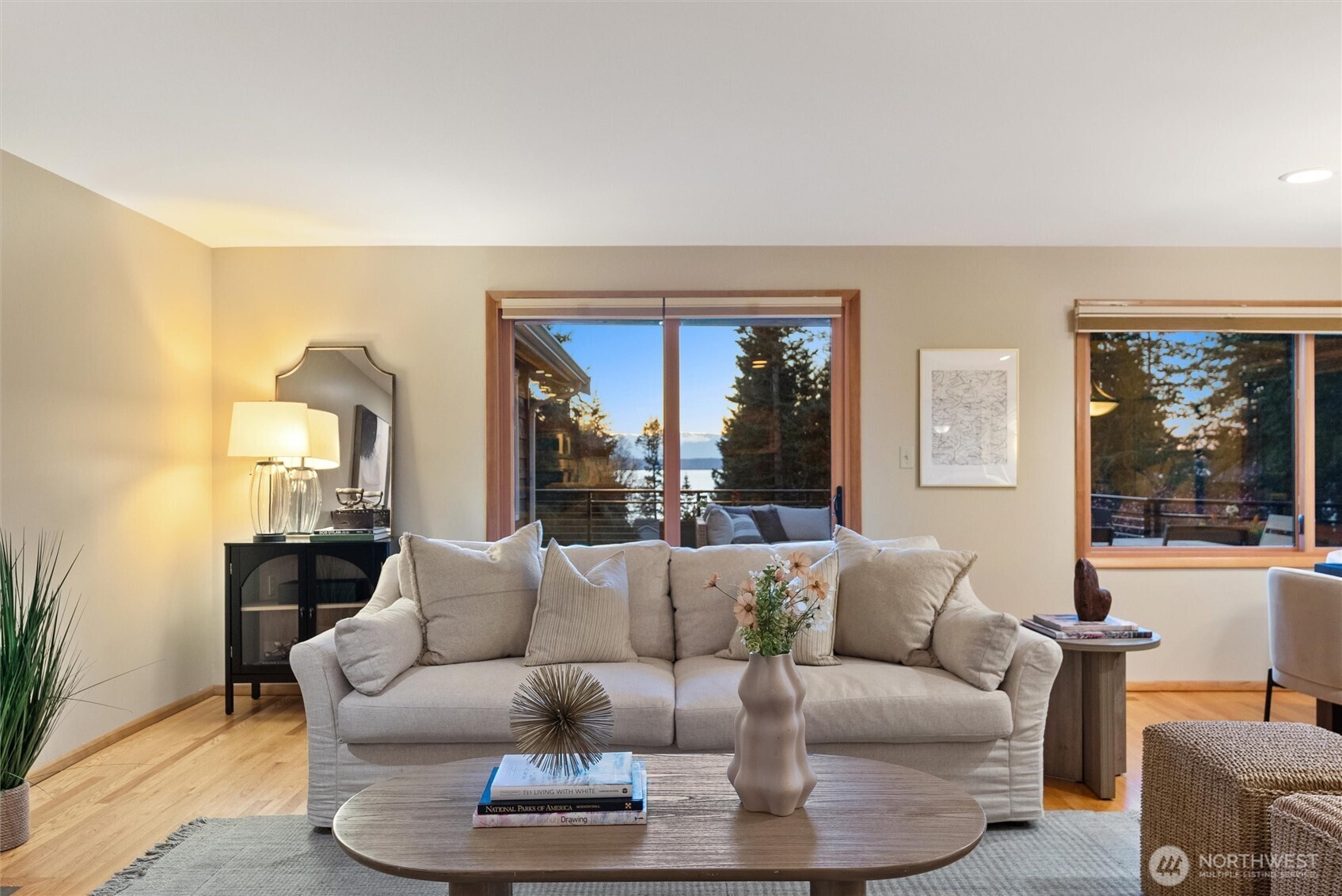 18431 High Street Edmonds, WA 98020 - Photo 11 of 40 a living room with furniture and a large window