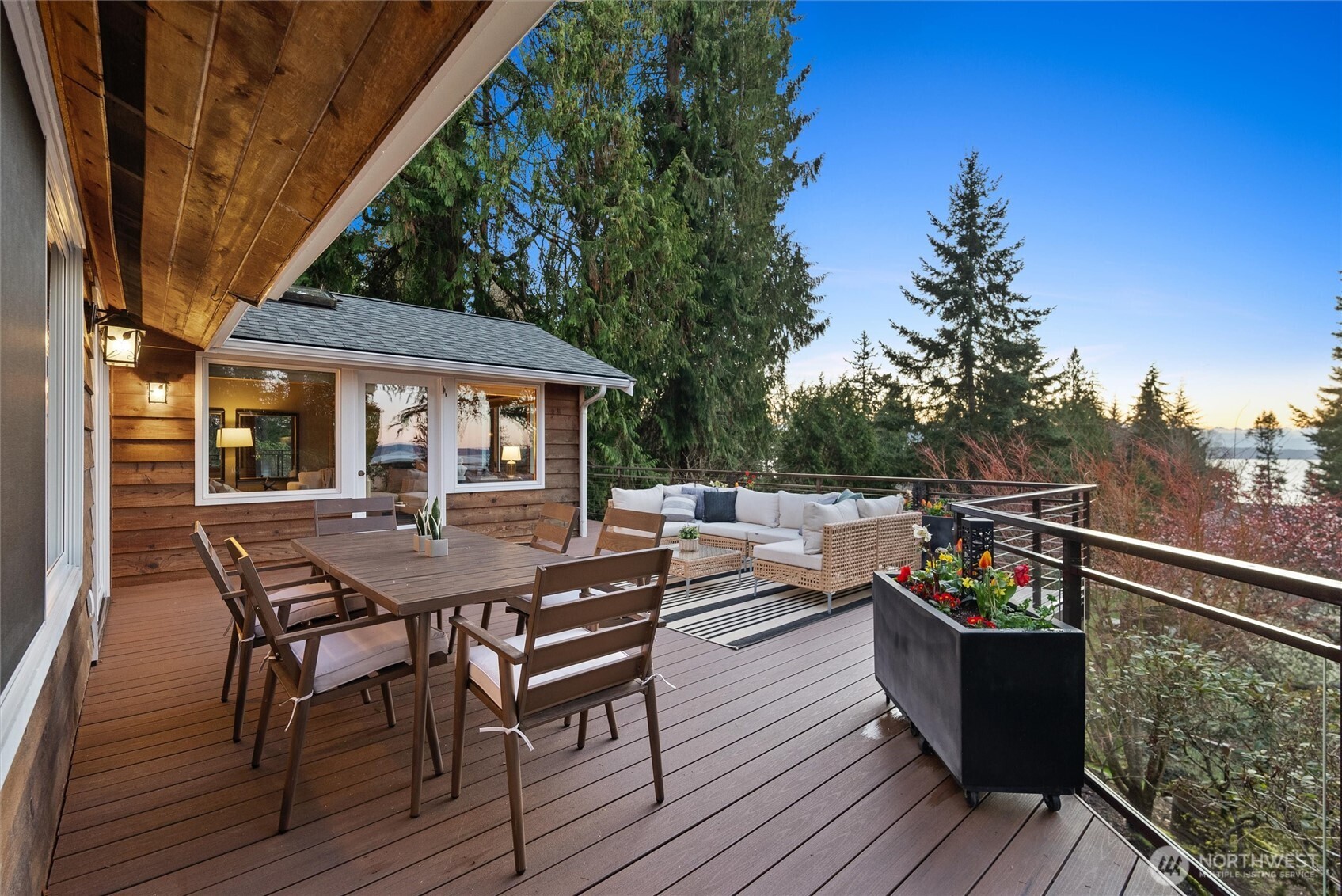 18431 High Street Edmonds, WA 98020 - Photo 13 of 40 a view of house with deck and outdoor seating