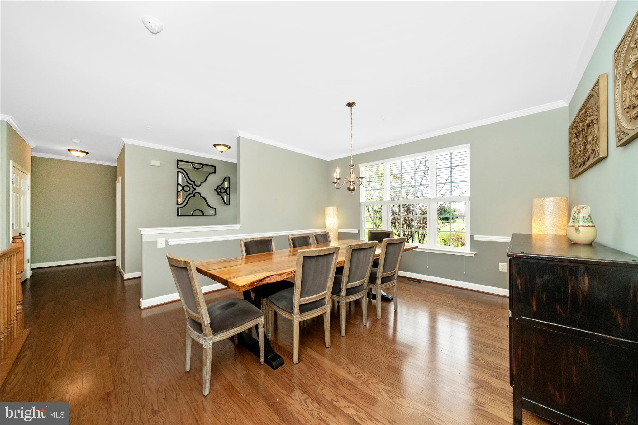 3156 Sumantown Road Middletown, MD 21769 - Photo 24 of 62 a view of a dining room with furniture window and wooden floor