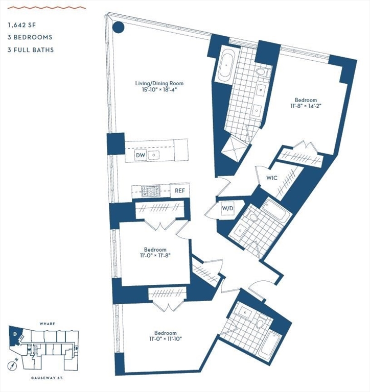 100 Lovejoy Wharf, Unit PH1D Boston, MA 02114 - Photo 2 of 34 unknown