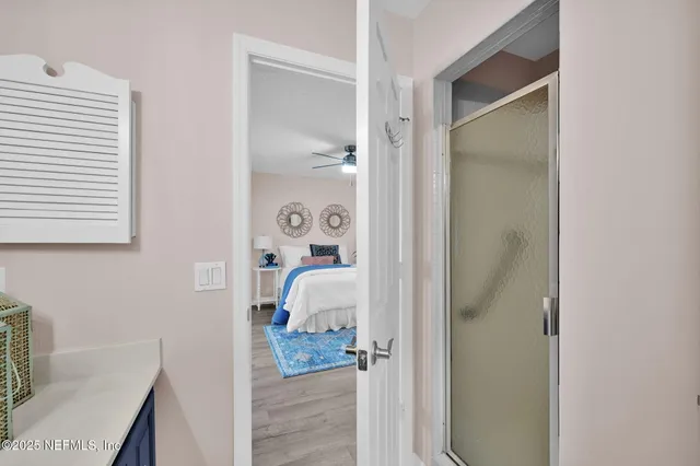 a view of balcony with furniture