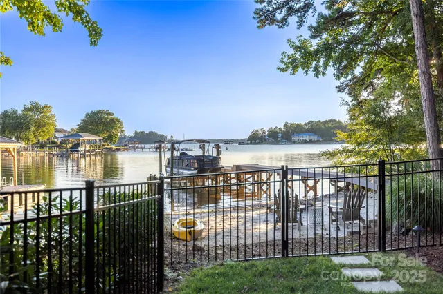 a view of a lake from a balcony