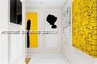 a bathroom with a tub