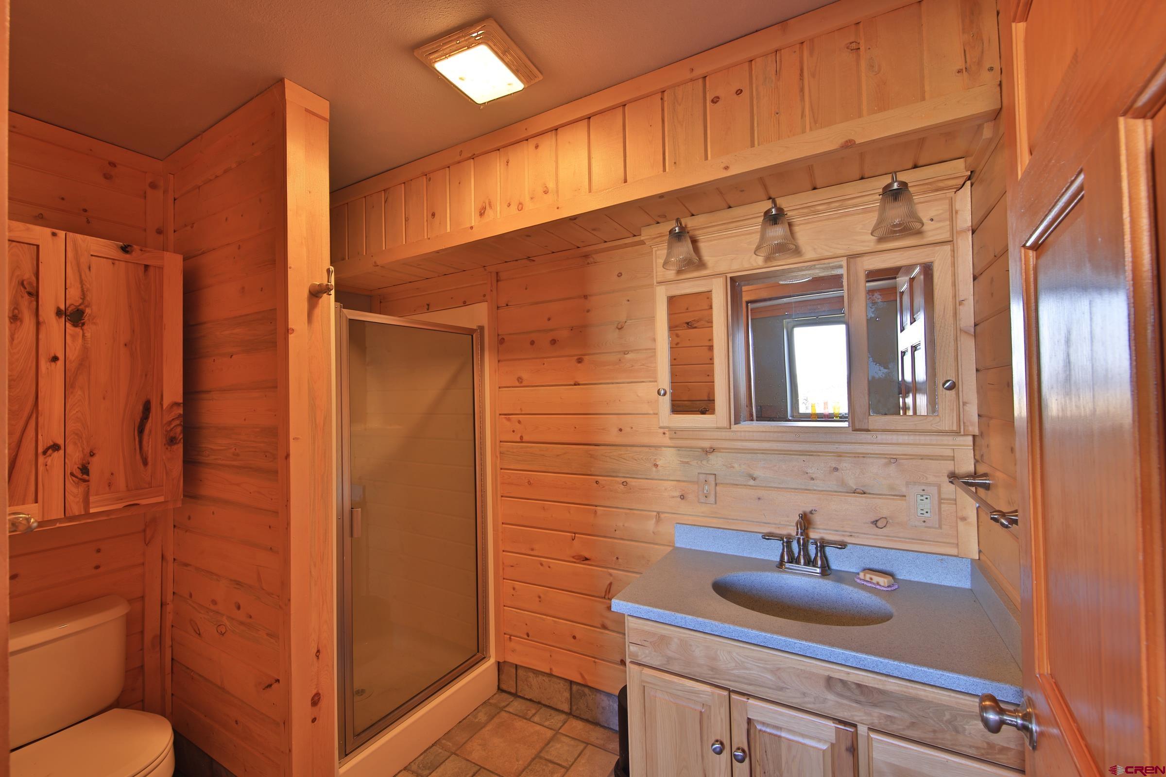 10822 60 75/100 Road Collbran, CO 81624 - Photo 24 of 45 a bathroom with a sink and mirror