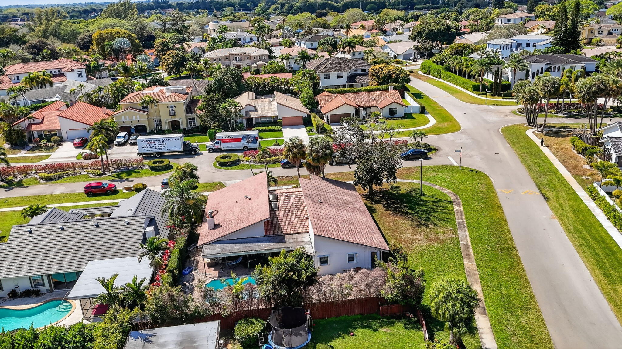 22220 Morning Glory Terrace Boca Raton, FL 33433 - Photo 46 of 69 an aerial view of a houses with swimming pool