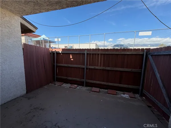 a backyard of a house