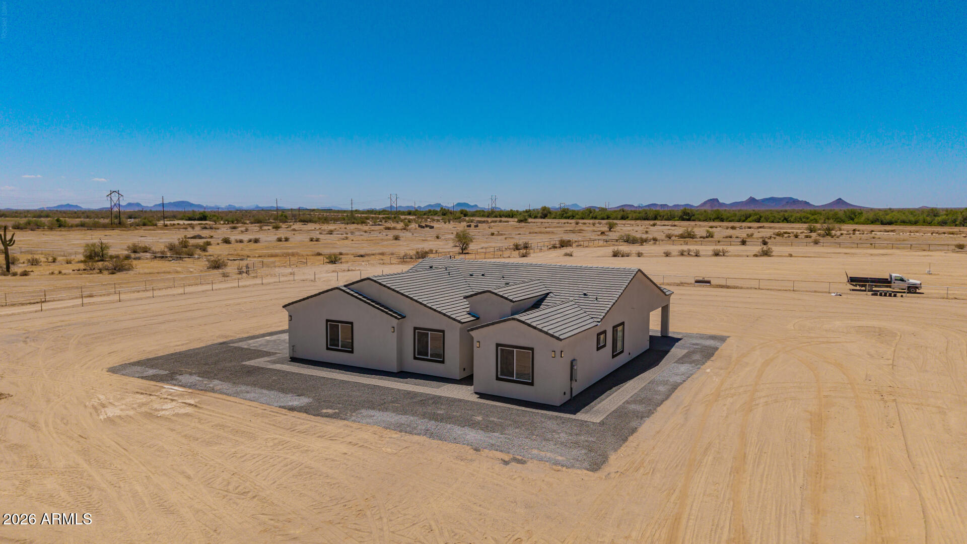 40461 West Robles Road Stanfield, AZ 85172 - Photo 16 of 54 an aerial view of a house with a yard