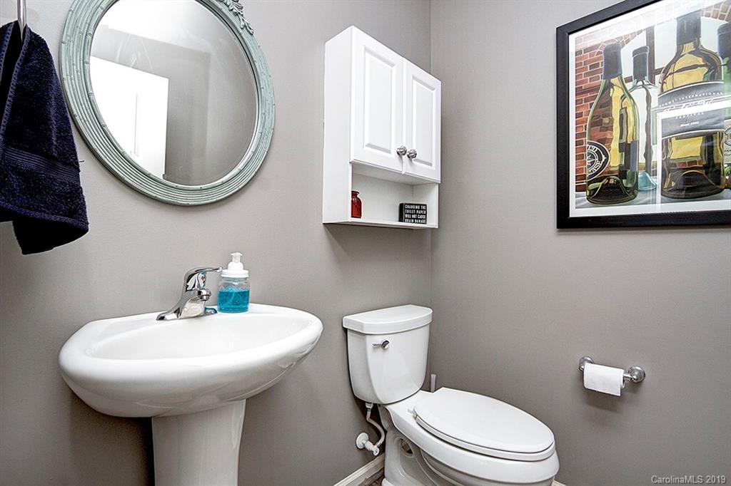 8008 Bryson Road Indian Land, SC 29707 - Photo 2 of 22 a bathroom with a toilet a sink and a mirror
