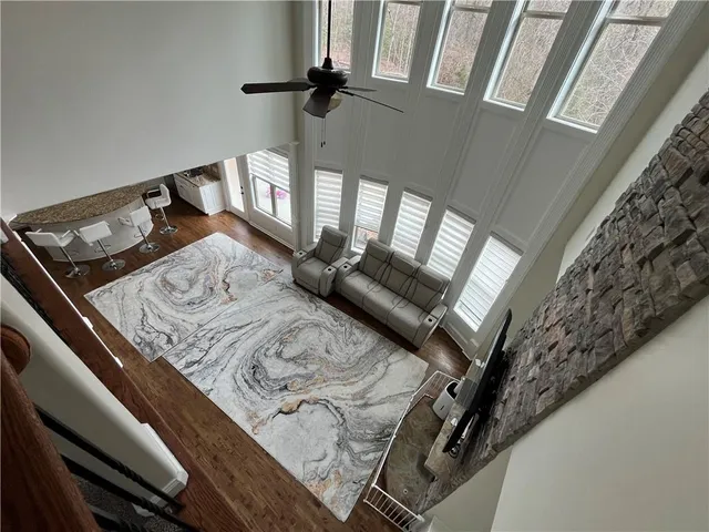 a view of a living room