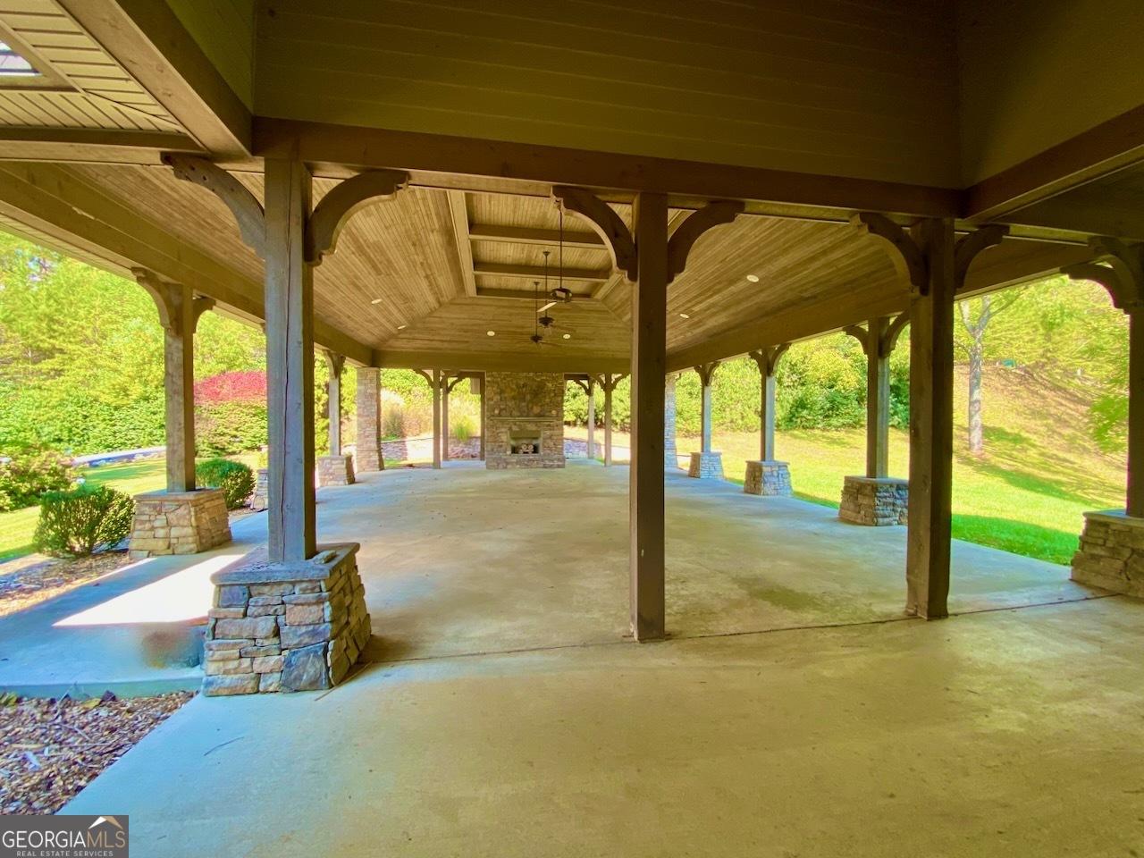 0 Uplander Court Rabun Gap, GA 30568 - Photo 10 of 20 a view of a porch with an outdoor space