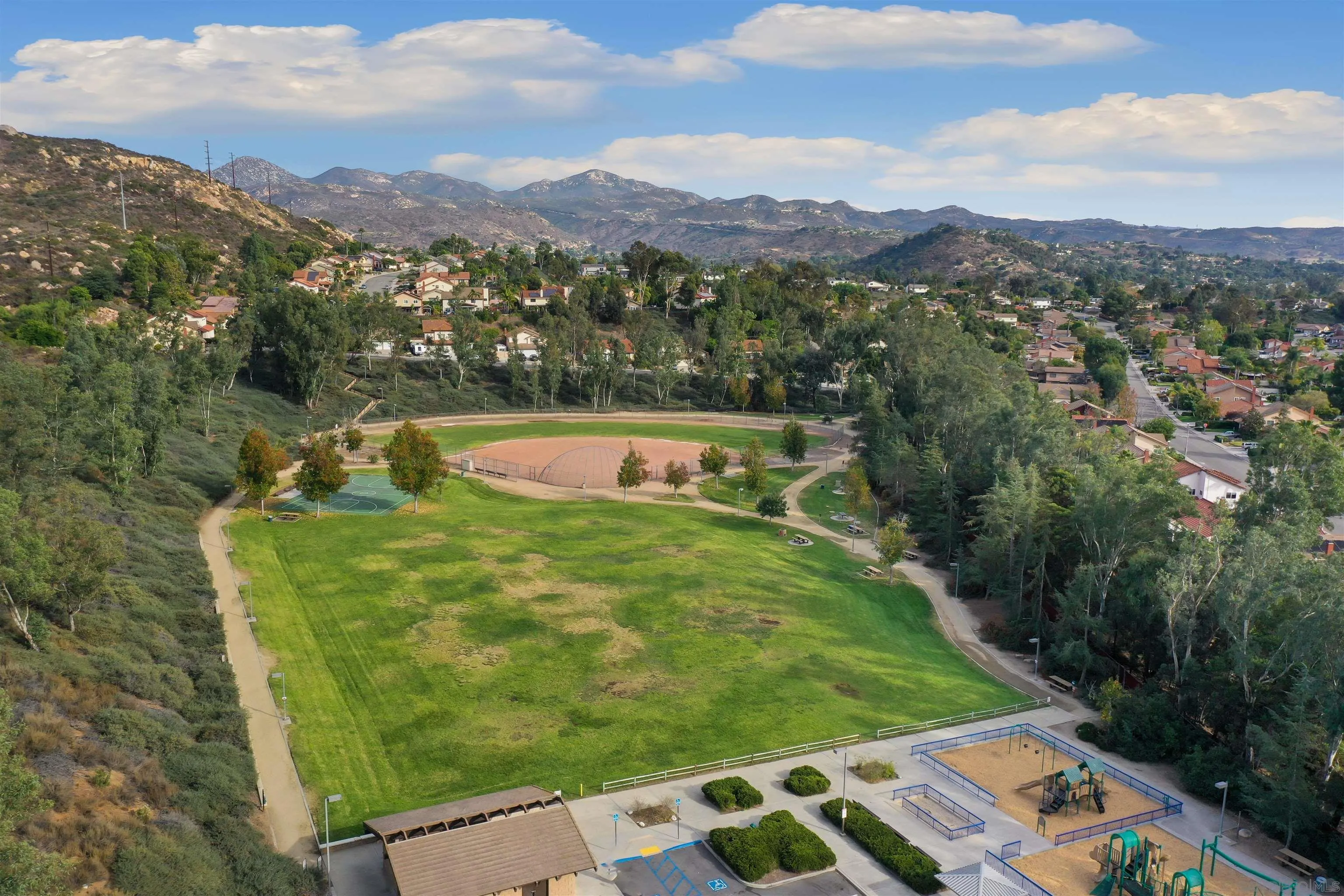 14717 Fieldview Way Poway, CA 92064 - Photo 34 of 35 a view of a city with mountains in the background