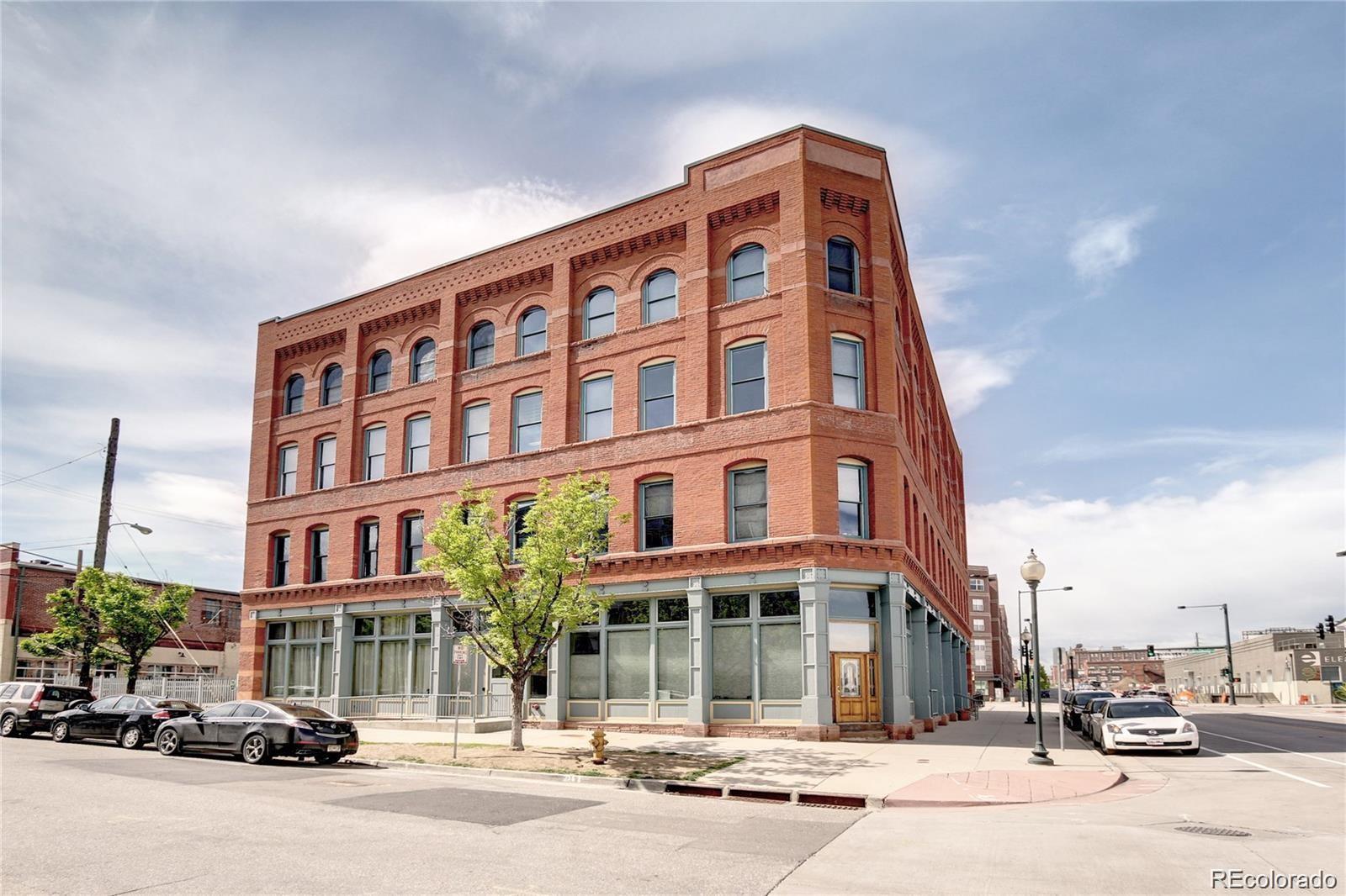 a front view of a building