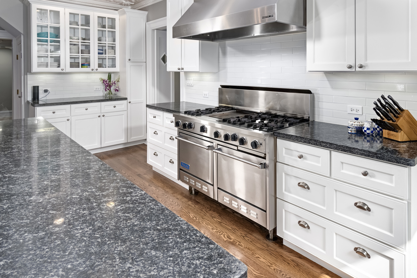 1111 Sheridan Road Wilmette, IL 60091 - Photo 23 of 76 a kitchen with granite countertop a stove and a sink
