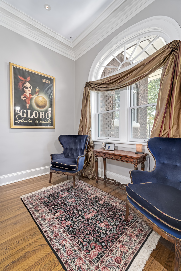1111 Sheridan Road Wilmette, IL 60091 - Photo 35 of 76 a living room with a rug and a rug