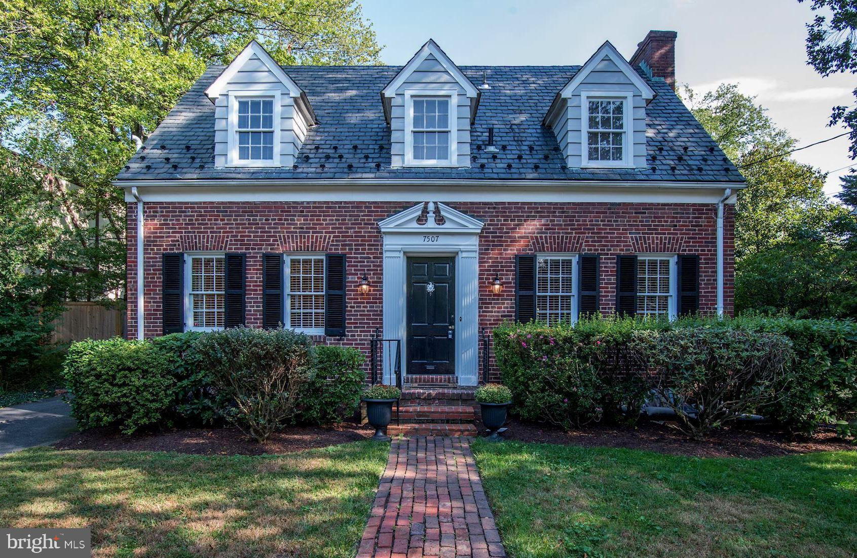 7507 Brookville Road Chevy Chase, MD 20815 - Photo 1 of 23 Traditional, charming Cape Cod