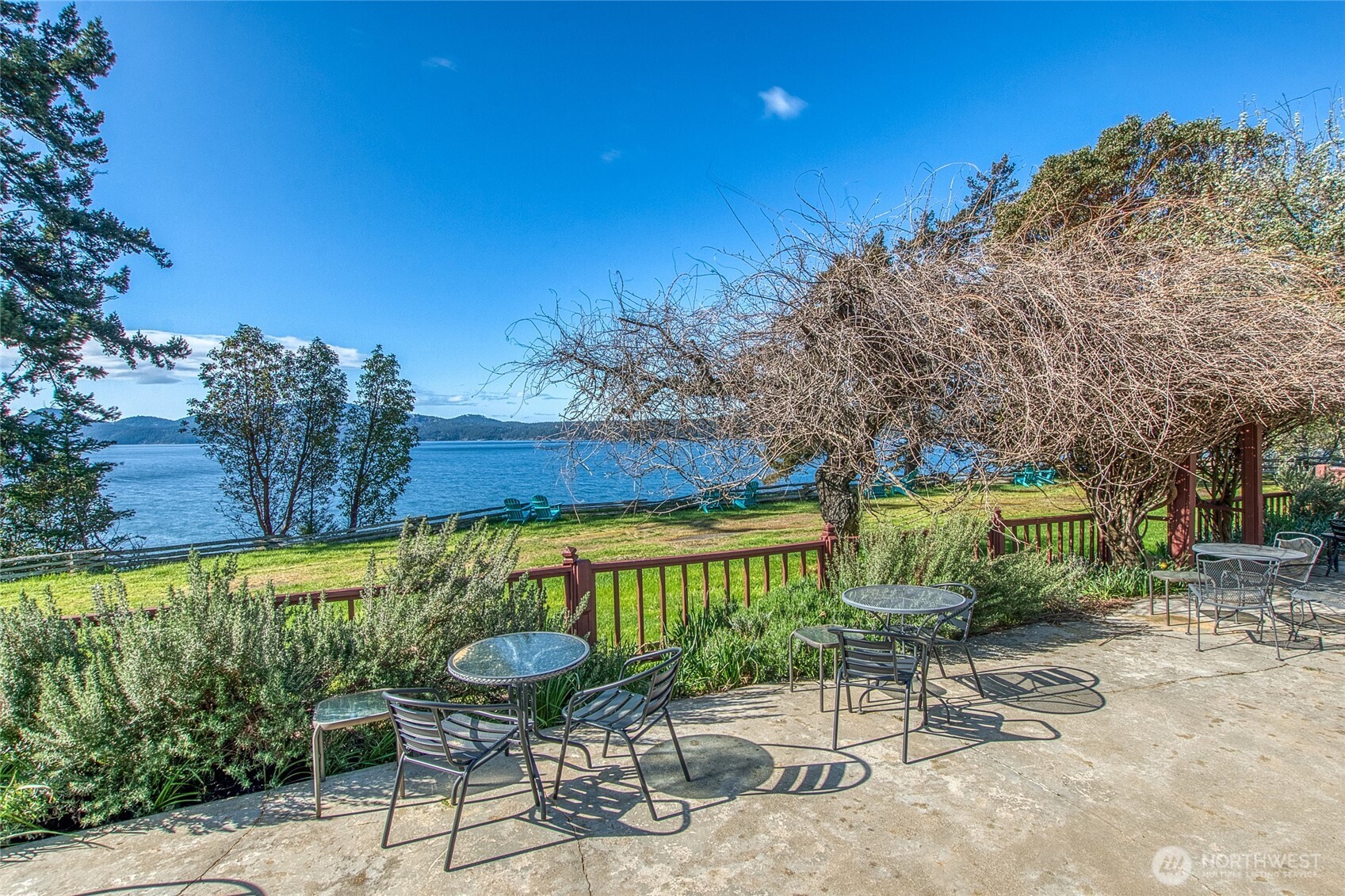 326 Olga Road Orcas Island, WA 98245 - Photo 22 of 39 a view of a chairs and table in patio