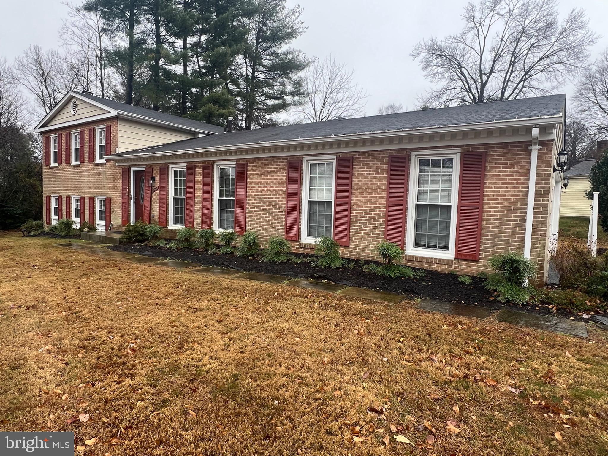Charming brick home with classic accents.
