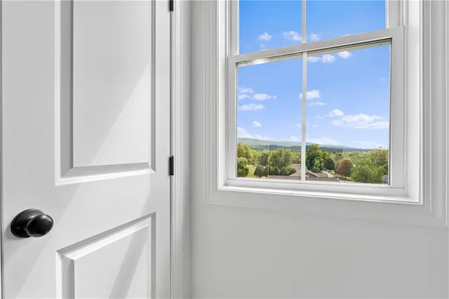 a view of a window in a room