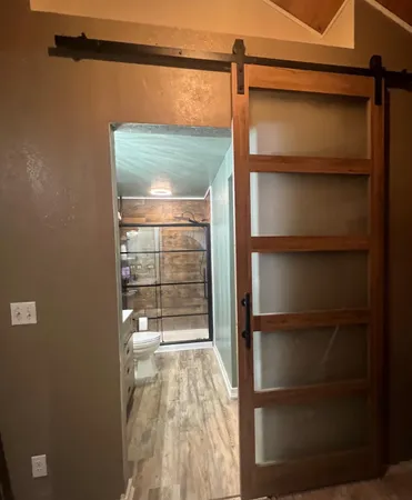 a empty room with a empty space