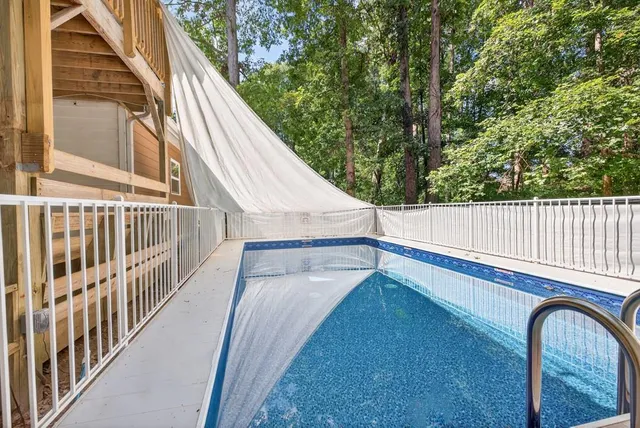 a view of outdoor space and deck