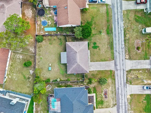 aerial view of a house