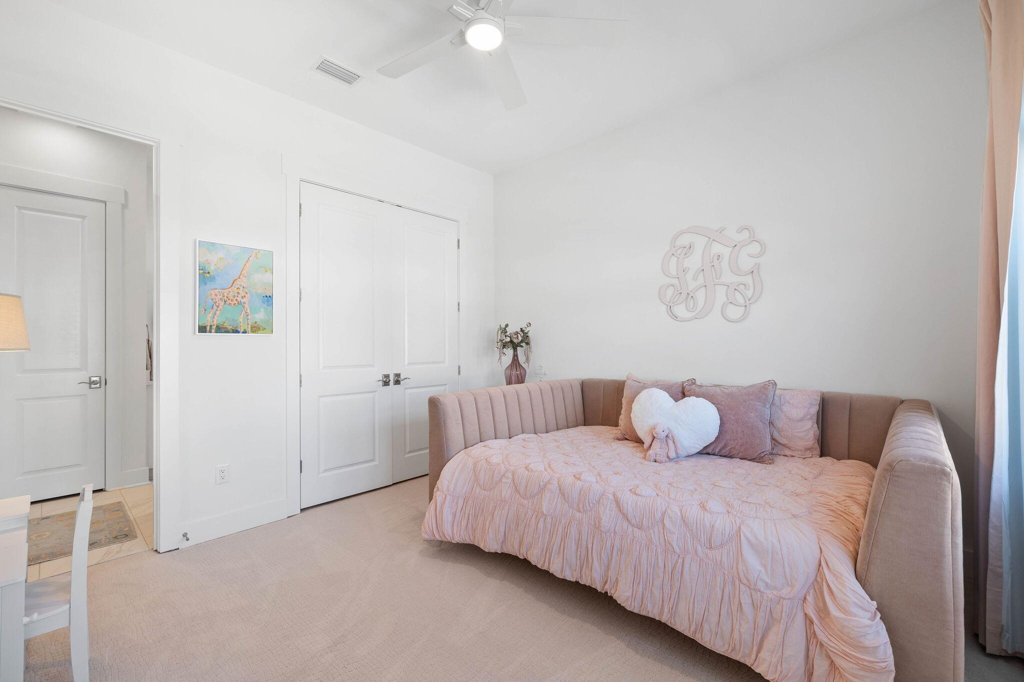 351 Lafayette Road Watersound, FL 32461 - Photo 64 of 90 a bedroom with a bed and a painting on the wall