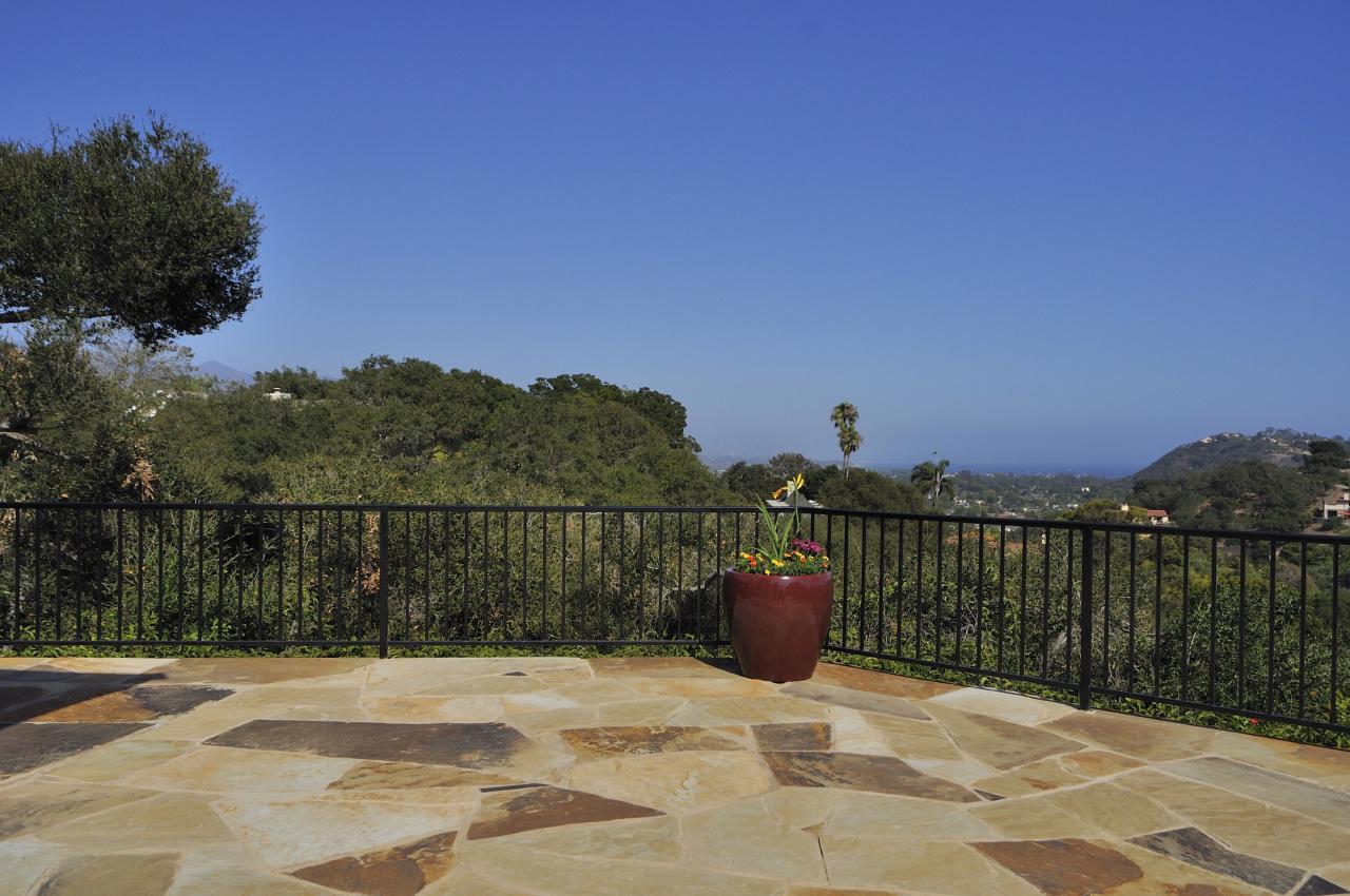1346 Manitou Road Santa Barbara, CA 93101 - Photo 14 of 15 Patio with View