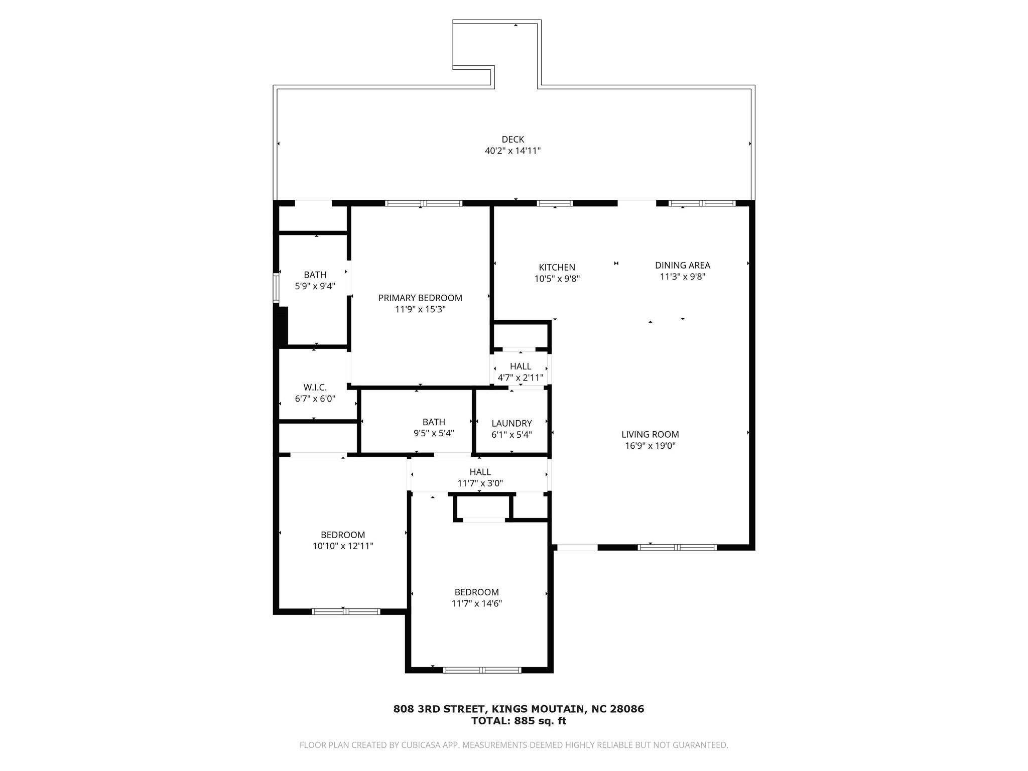 808 3rd Street Kings Mountain, NC 28086 - Photo 30 of 30 a picture of a bench in front of door