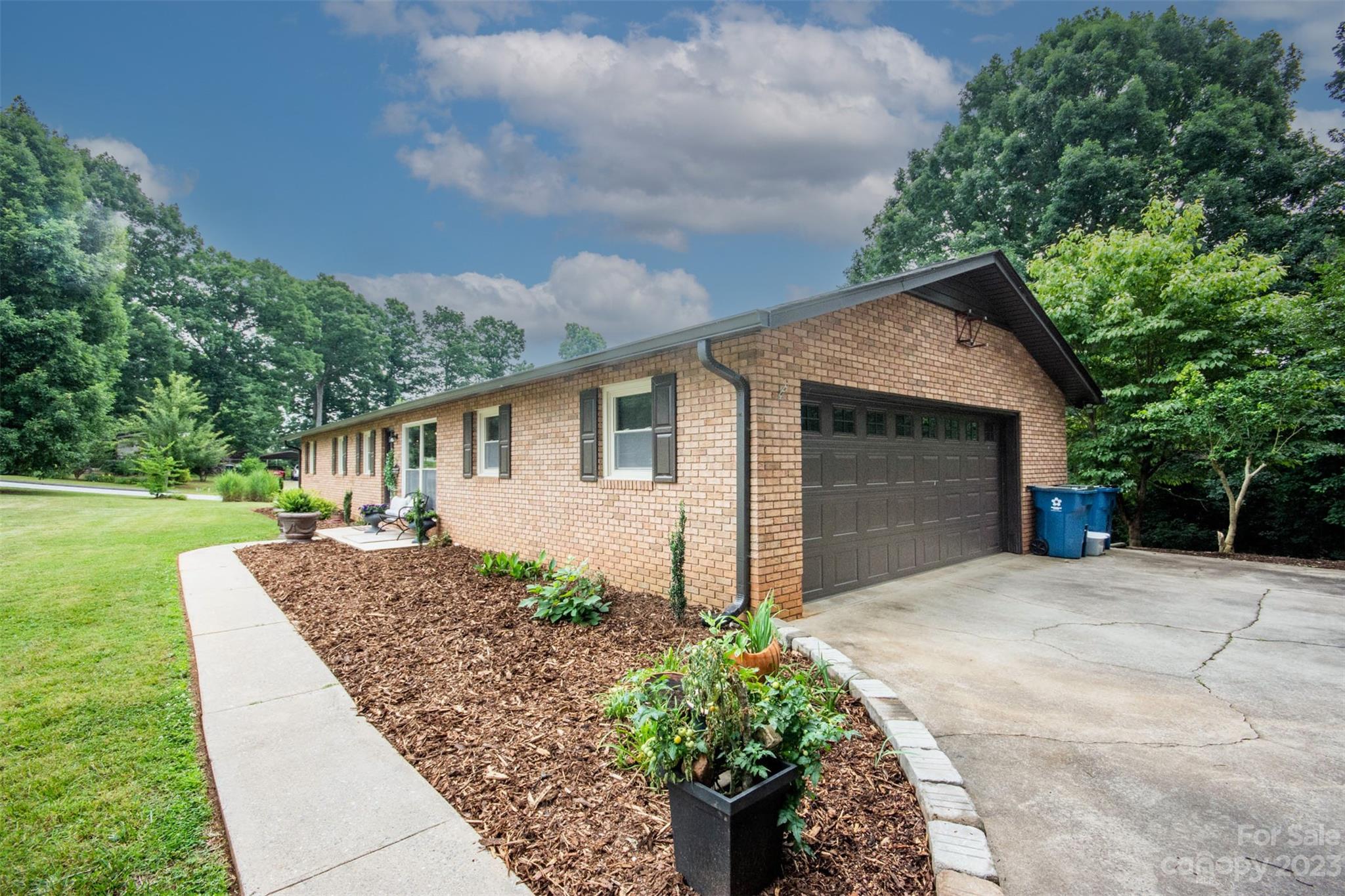 357 Pop Davis Road Taylorsville, NC 28681 - Photo 43 of 45 a front view of house with yard and trees around