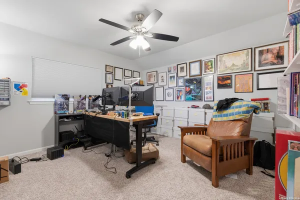 a room with furniture