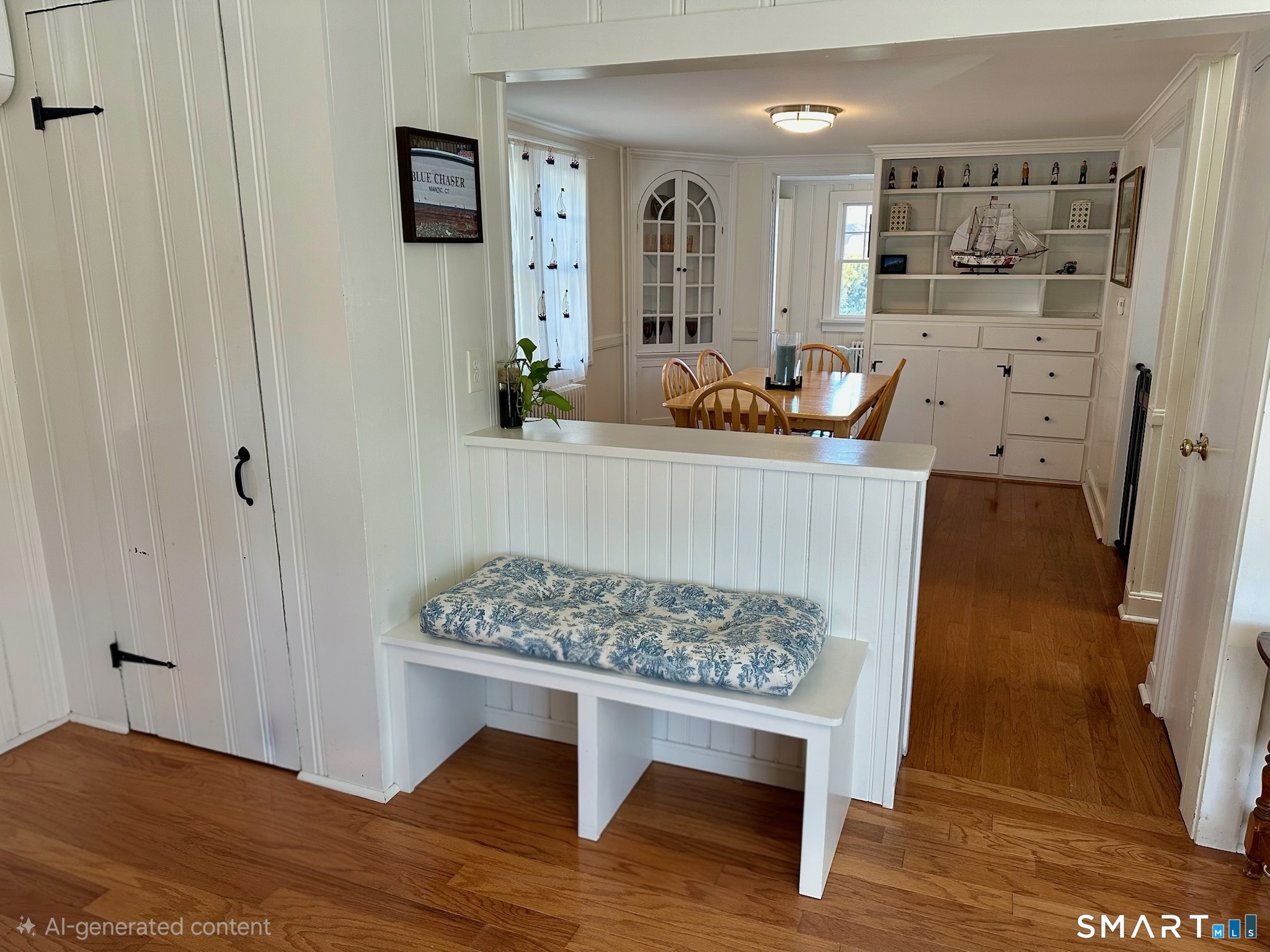 36 Attawan Road East Lyme, CT 06357 - Photo 6 of 40 View from Living Room into Dining Room. Kitchen is first entryway on Right here in photo and sitting room out the back dining room door.