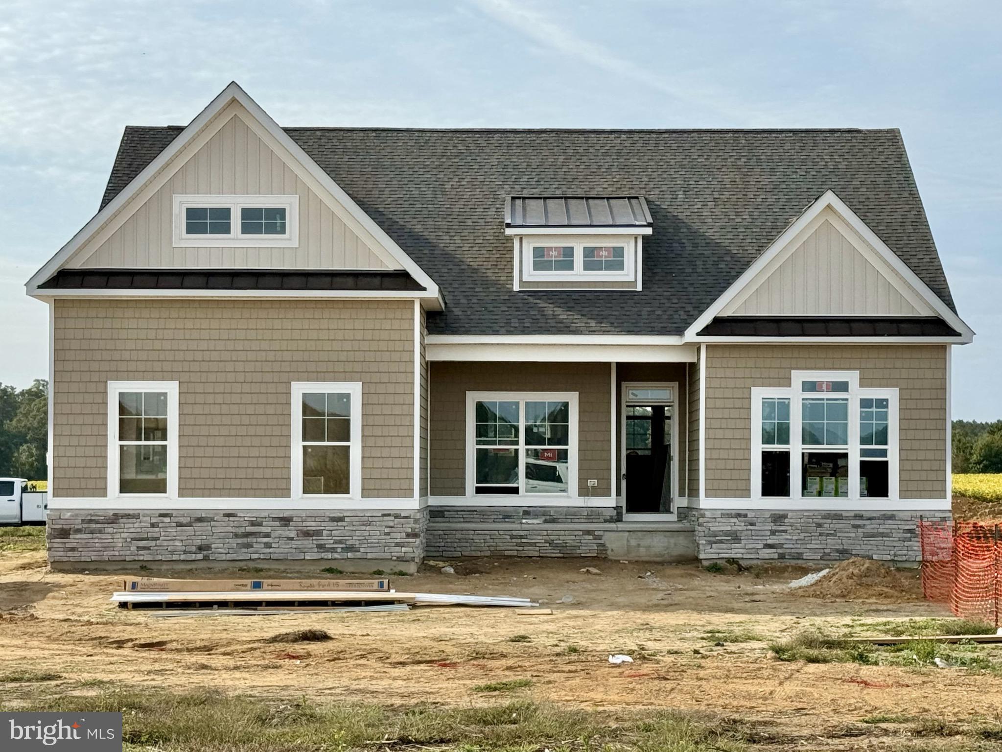 a front view of a house