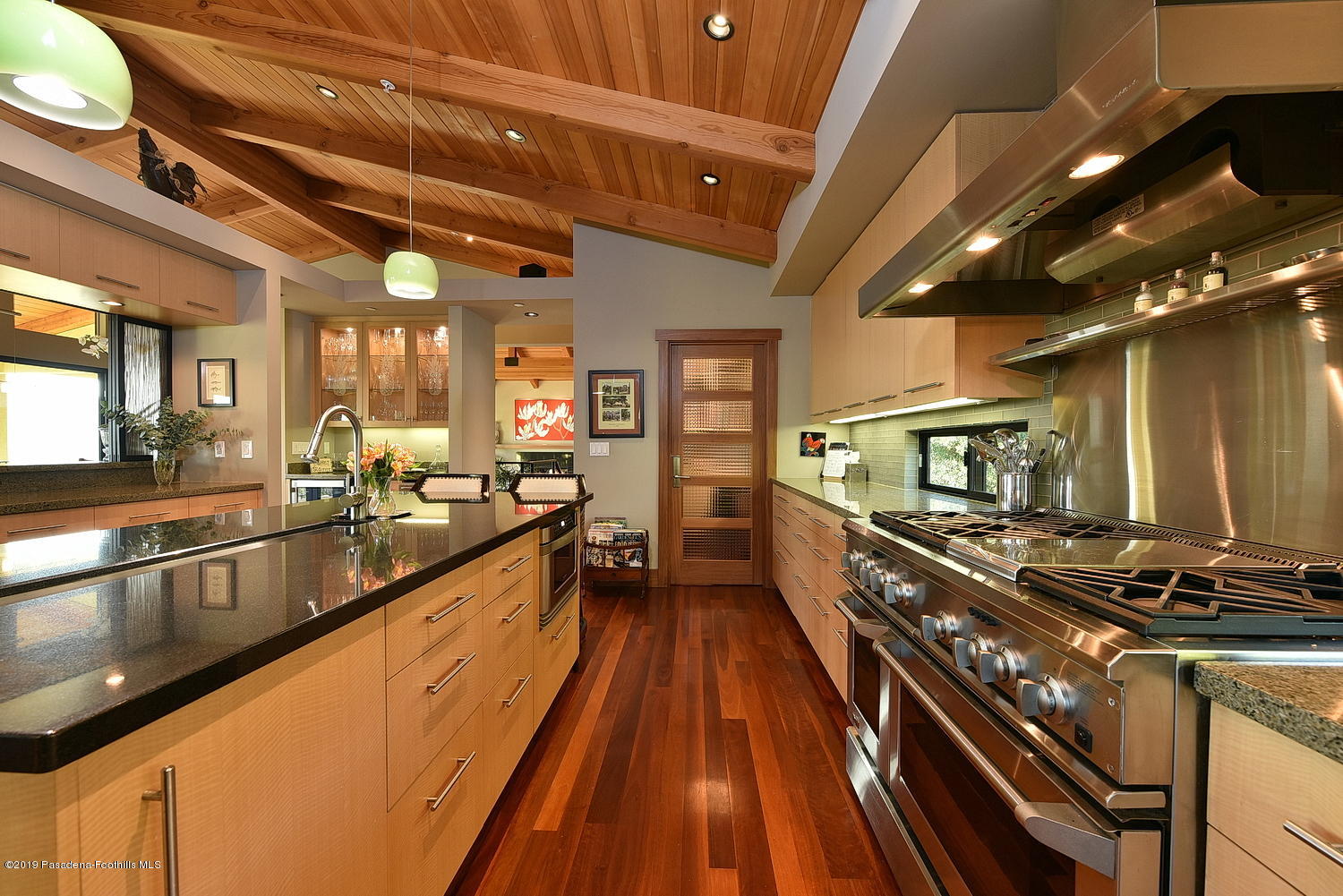 1825 Braemar Road Pasadena, CA 91103 - Photo 15 of 82 a large kitchen with lots of counter space and stainless steel appliances