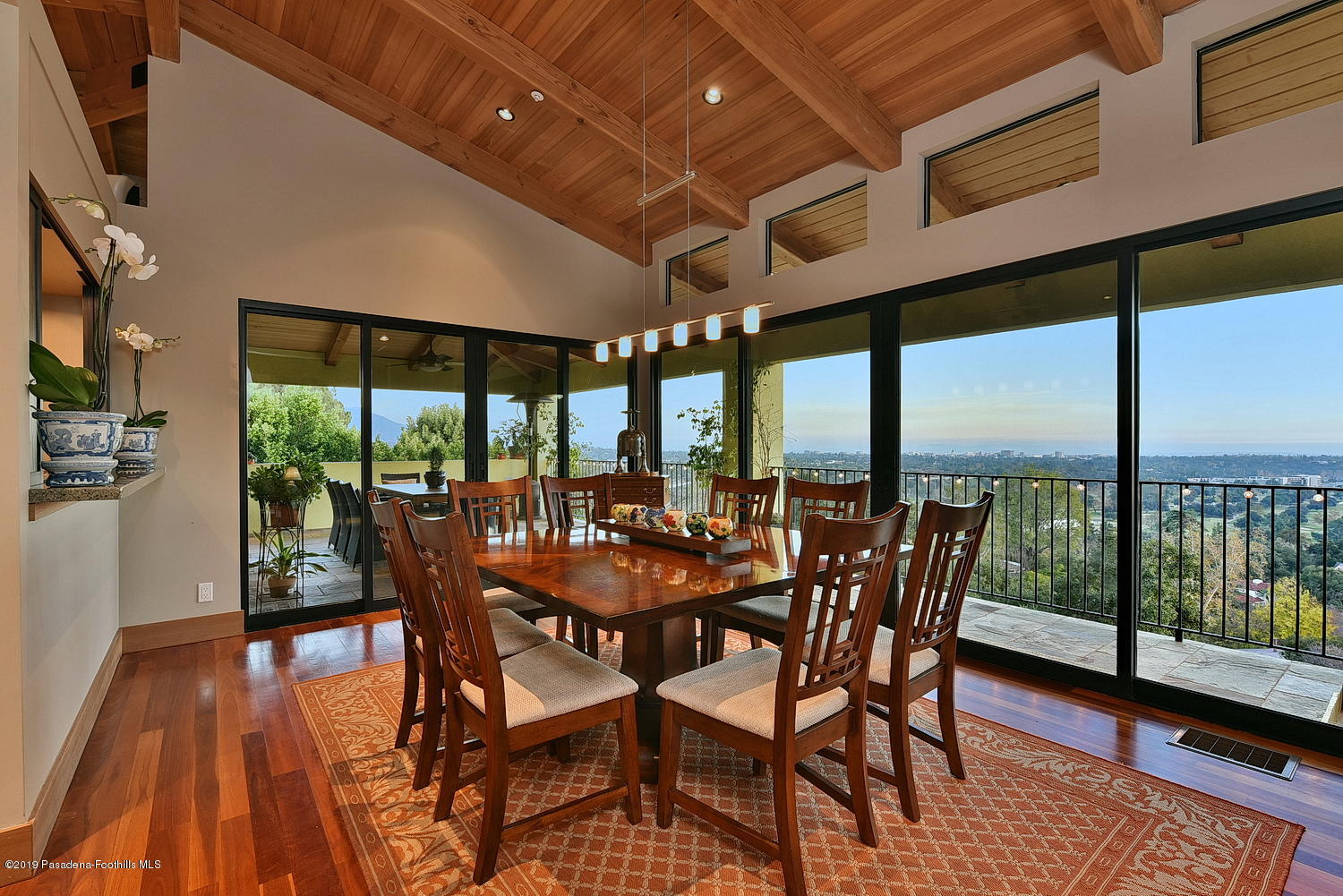 1825 Braemar Road Pasadena, CA 91103 - Photo 20 of 82 a view of a dining room with furniture window and wooden floor