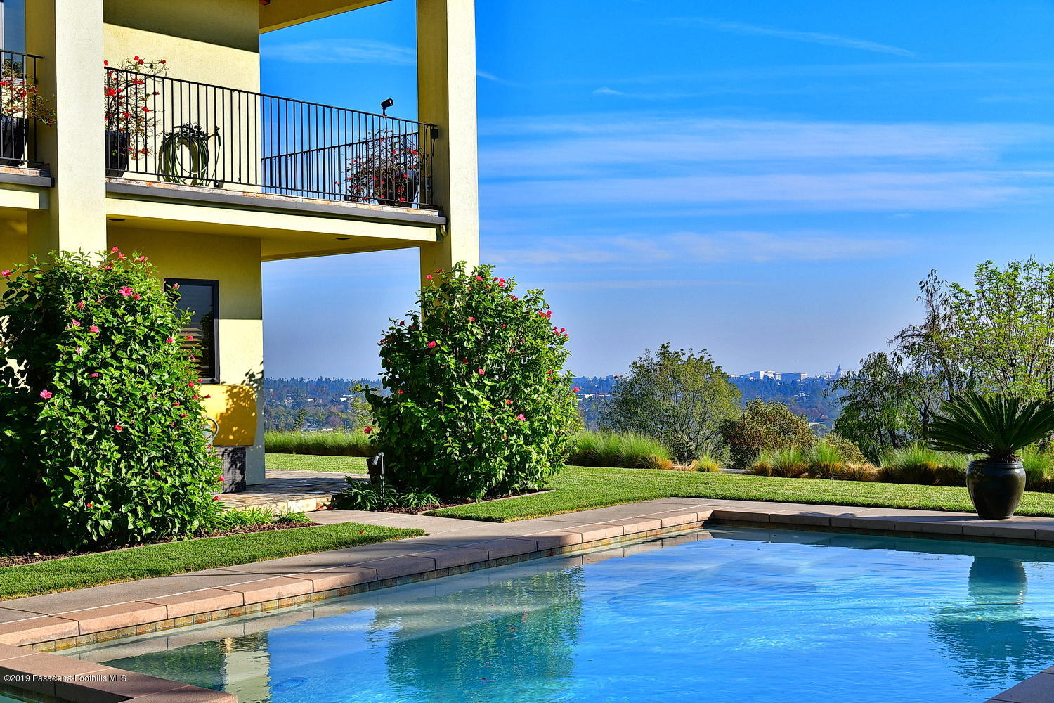1825 Braemar Road Pasadena, CA 91103 - Photo 49 of 82 a view of swimming pool with an outdoor space and seating area