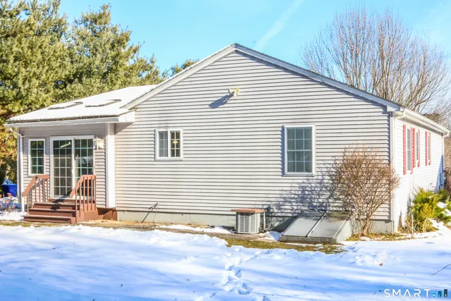 a view of a house with a patio