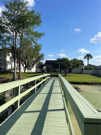 a view of an outdoor space and swimming pool
