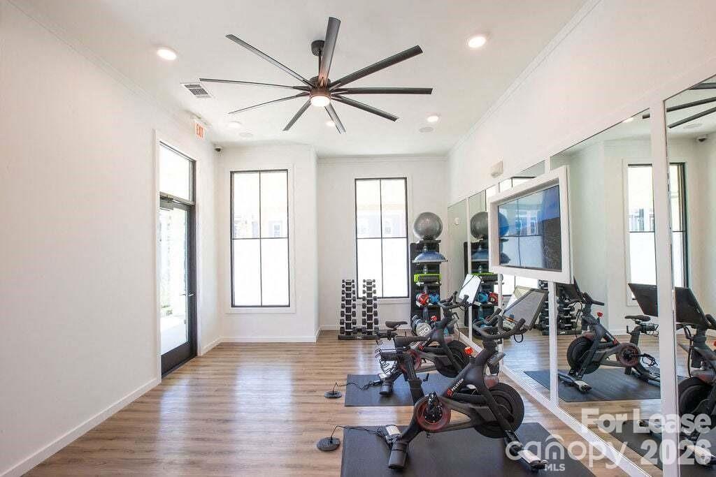 102 Kennedy Rdg Way, Unit GENE Mooresville, NC 28115 - Photo 14 of 37 a view of a room with gym equipment