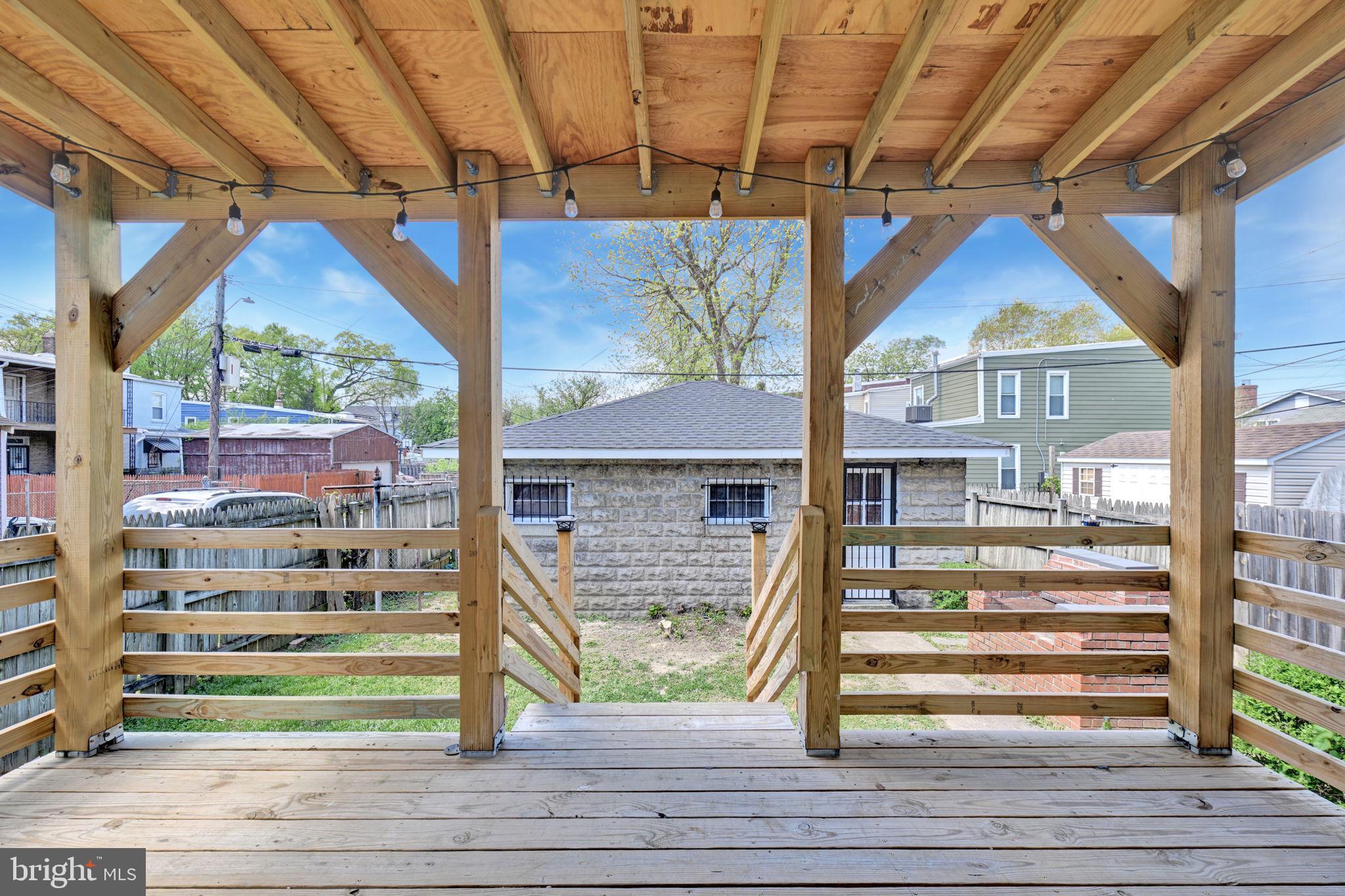 3005 7th Street Southeast Washington, DC 20032 - Photo 50 of 56 Covered Rear Deck