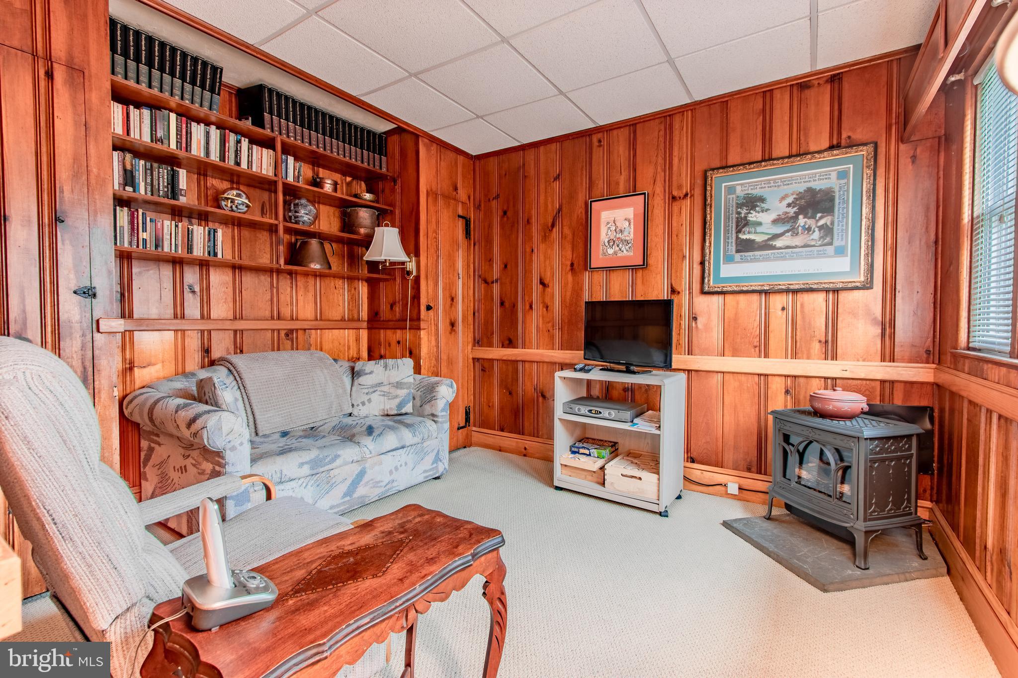2945 Normandy Road Ardmore, PA 19003 - Photo 20 of 34 Den with thermostat controlled gas stove
