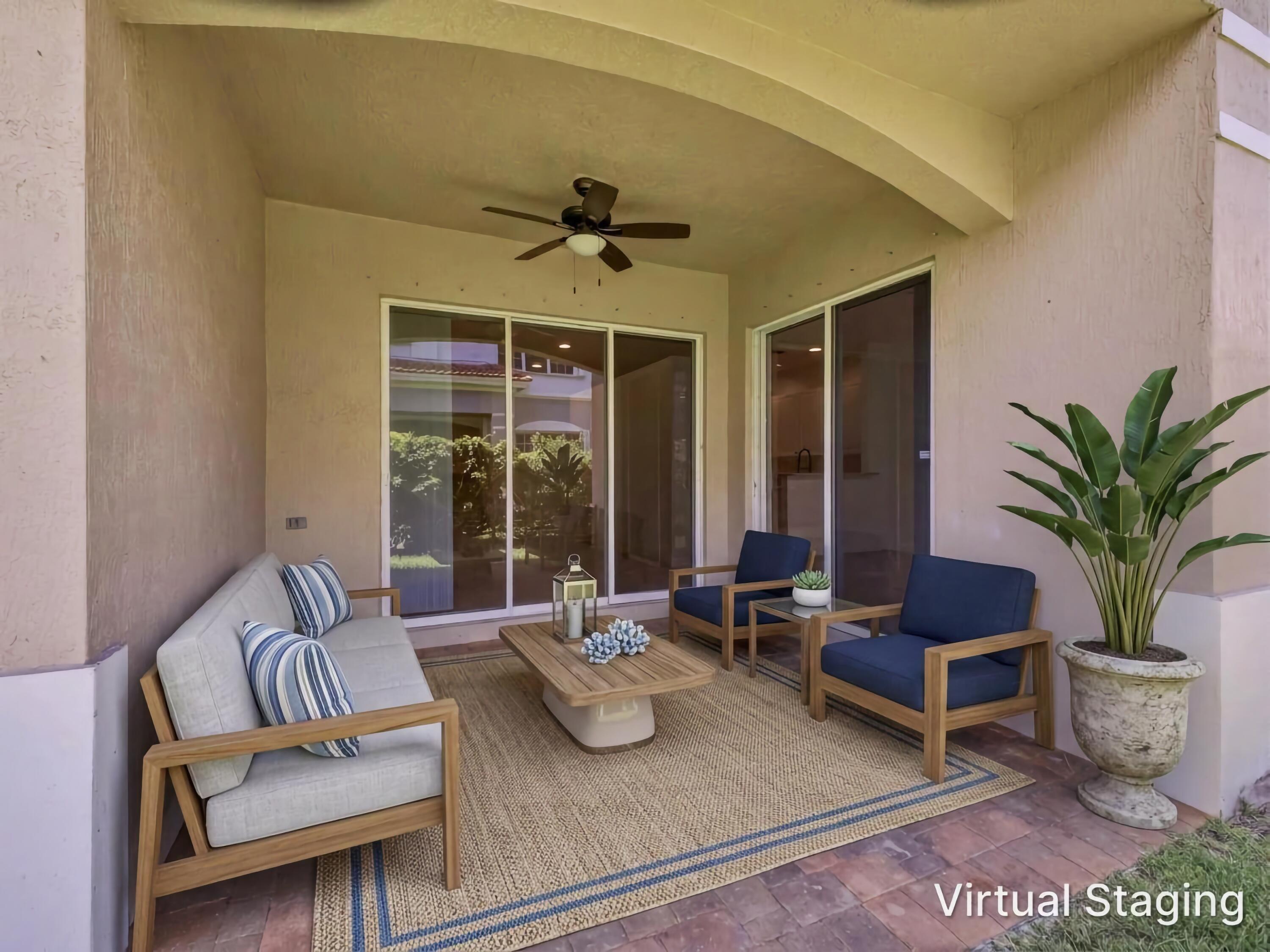 119 Lancaster Road Boynton Beach, FL 33426 - Photo 40 of 57 Rear Porch Staged