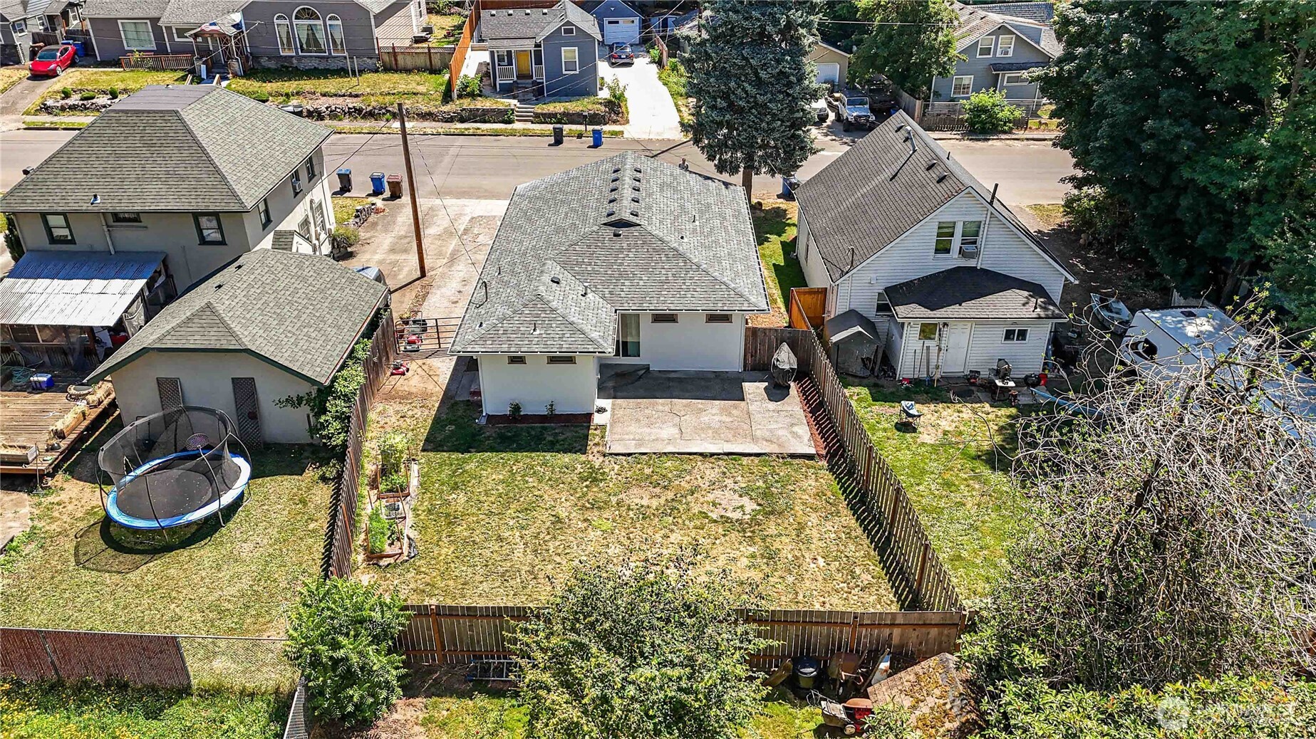753 Southeast Sumner Street Camas, WA 98607 - Photo 36 of 37 an aerial view of a house with swimming pool