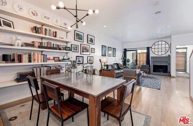 a view of a livingroom and dining room