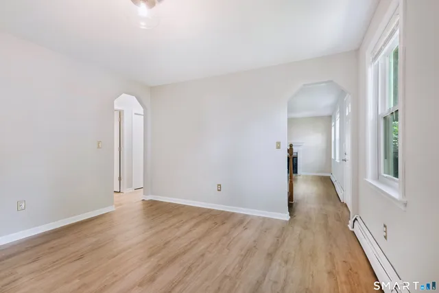 wooden floor in an empty room