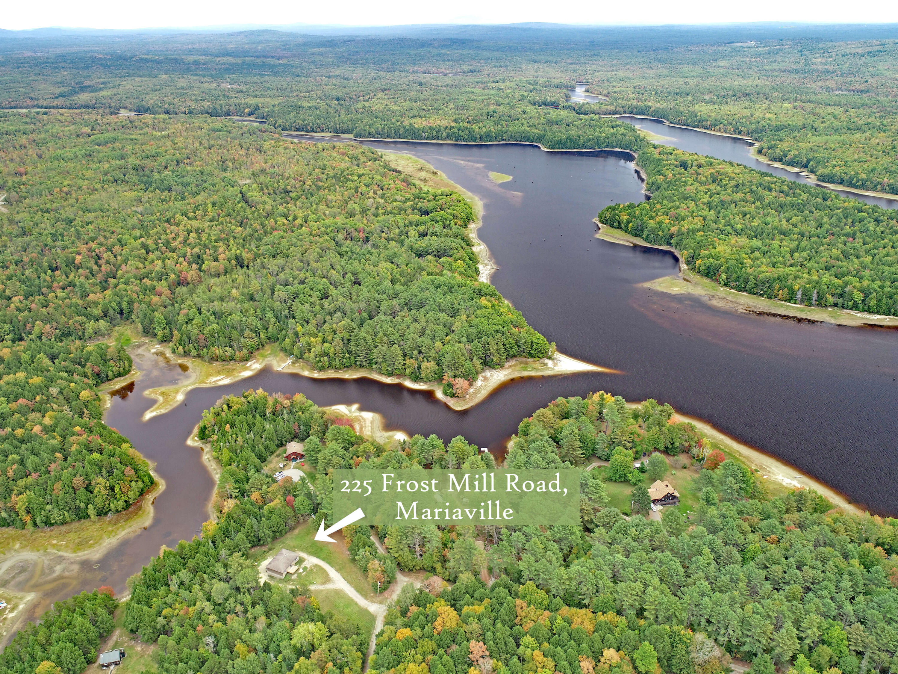 225 Frost Mill Road Mariaville, ME 04605 - Photo 2 of 51 Aerial (2), label